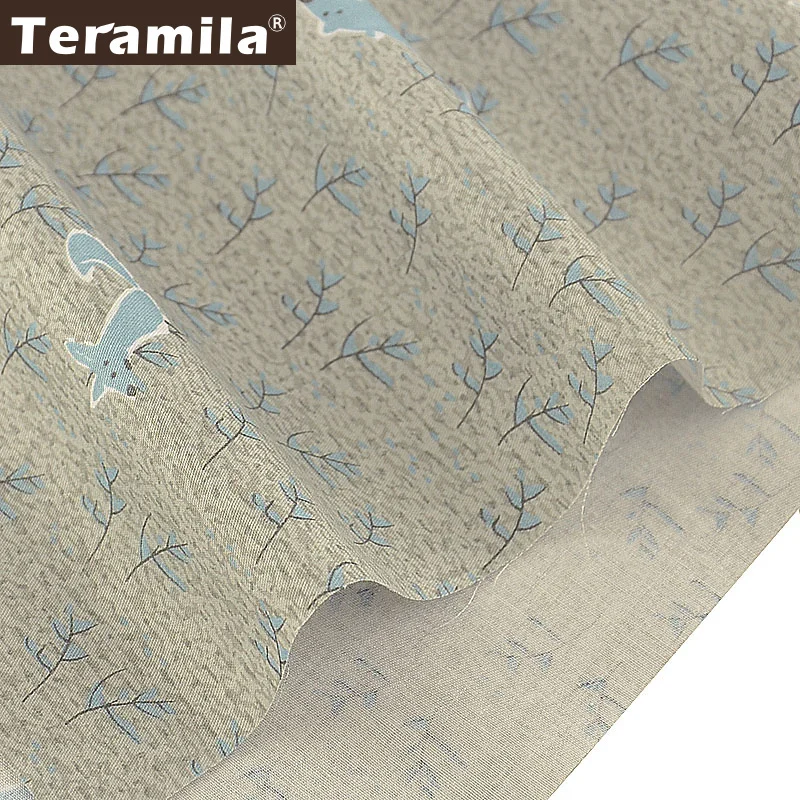 Teramila Новый 100% хлопок саржевая ткань стеганый серый Tecido шитье лоскутное Telas Сделай