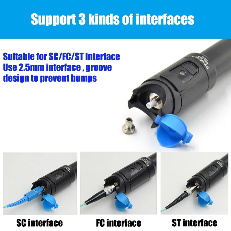 Визуальный детектор неисправности внешний Портативный волоконный VFL с