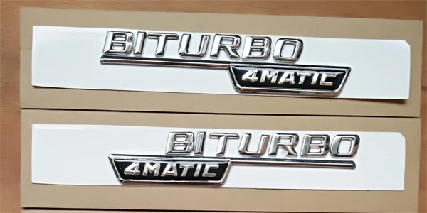 2 шт. 4matic турбо значок наклейка с эмблемой для автомобиля Mercedes Benz w117 cla45 w205 c63 w212 e63