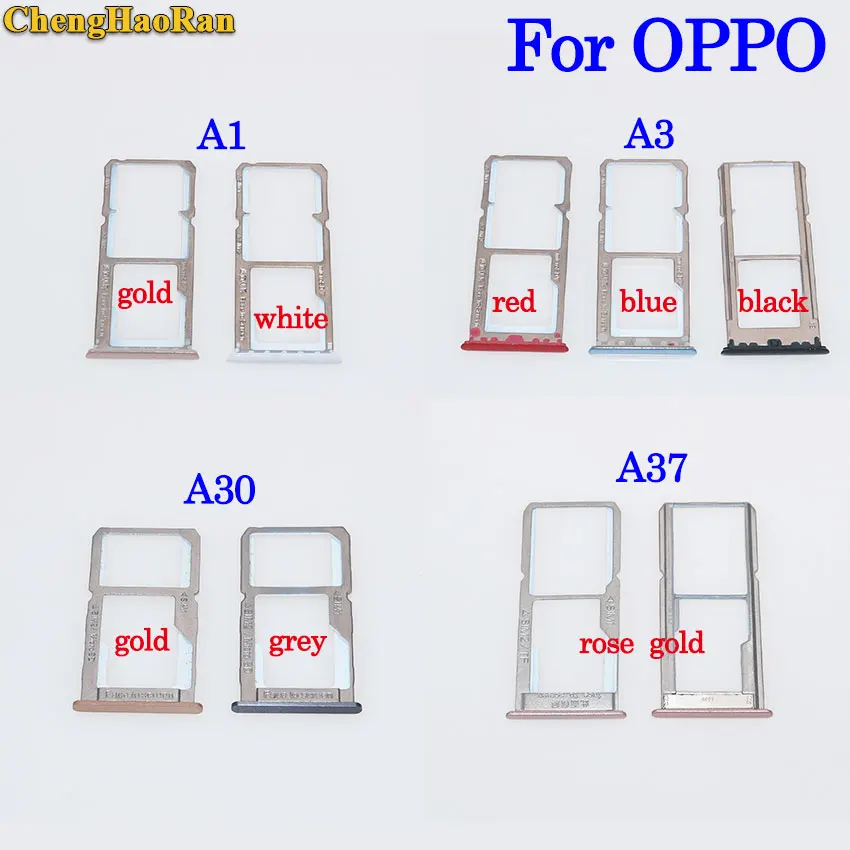 ChegnHaoRan Новинка для OPPO A1 A3 A30 A37 SIM карта лоток и SIM/микро памяти|Соединители| |
