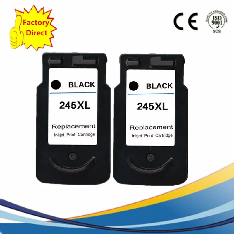 PG 245 XL PG245 PG-245 CL 246 CL246 CL-246 чернильный картридж для принтера Canon Pixma IP2820 MX492 MG2520 MG2924 MG2920 MG2922 - Цвет: 2BK