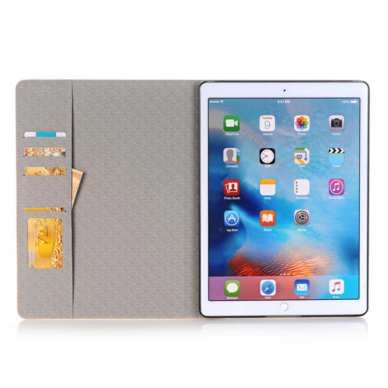 Лидер продаж Мода карта планшет чехол для ipad 2/3/4 9 7 дюйма кошелек Стиль откидной