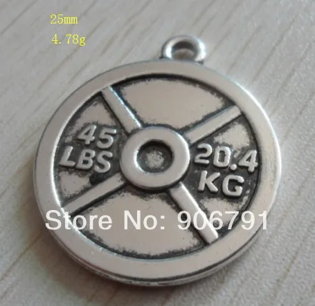 50 шт. подвески для тяжелой атлетики 45 фунтов 20 4 кг|charmed wallpaper|charms filmcharm bracelet |