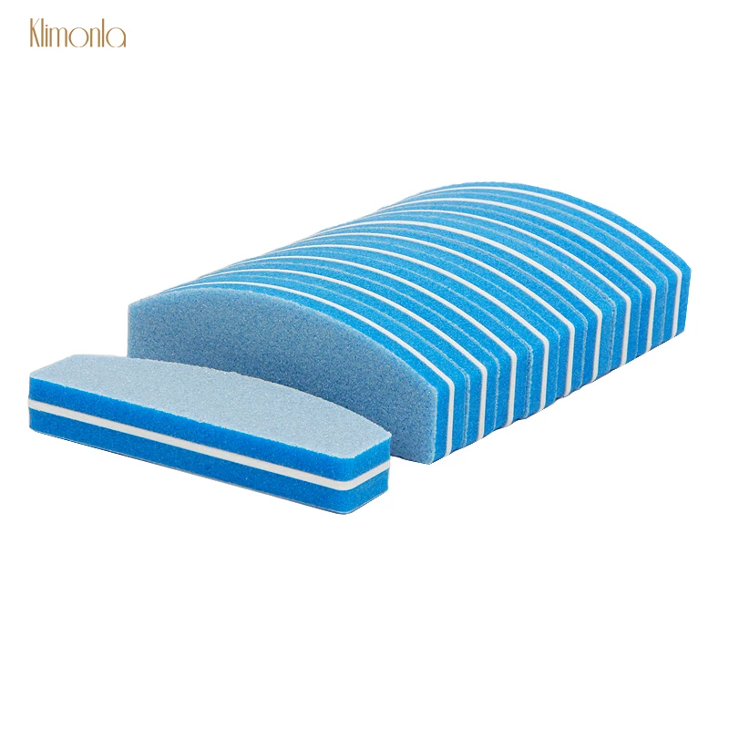 

7pcs Mini Sanding Sponge Nail File 100/180 Blue Double-sided Buffing Blocks For Polishing Grinding Tools DIY Salon Manicure