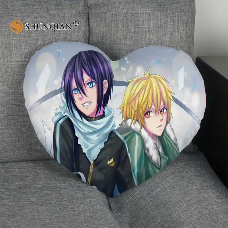 Горячая Распродажа Noragami сердце Форма Наволочка на заказ молния только покрыть