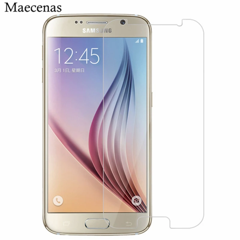 2PCS sFor Glass Samsung Galaxy S6 Screen Protector Tempered For Protective Film G920 | Мобильные телефоны и аксессуары