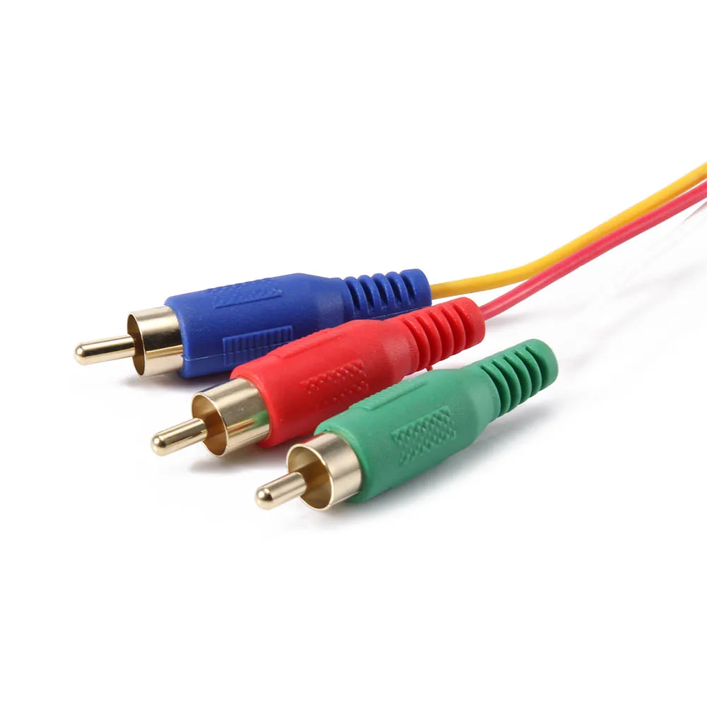 1 5 м VGA до 3 RCA свинцовый Соединительный кабель для ТВ ПК ноутбука компьютера HSJ