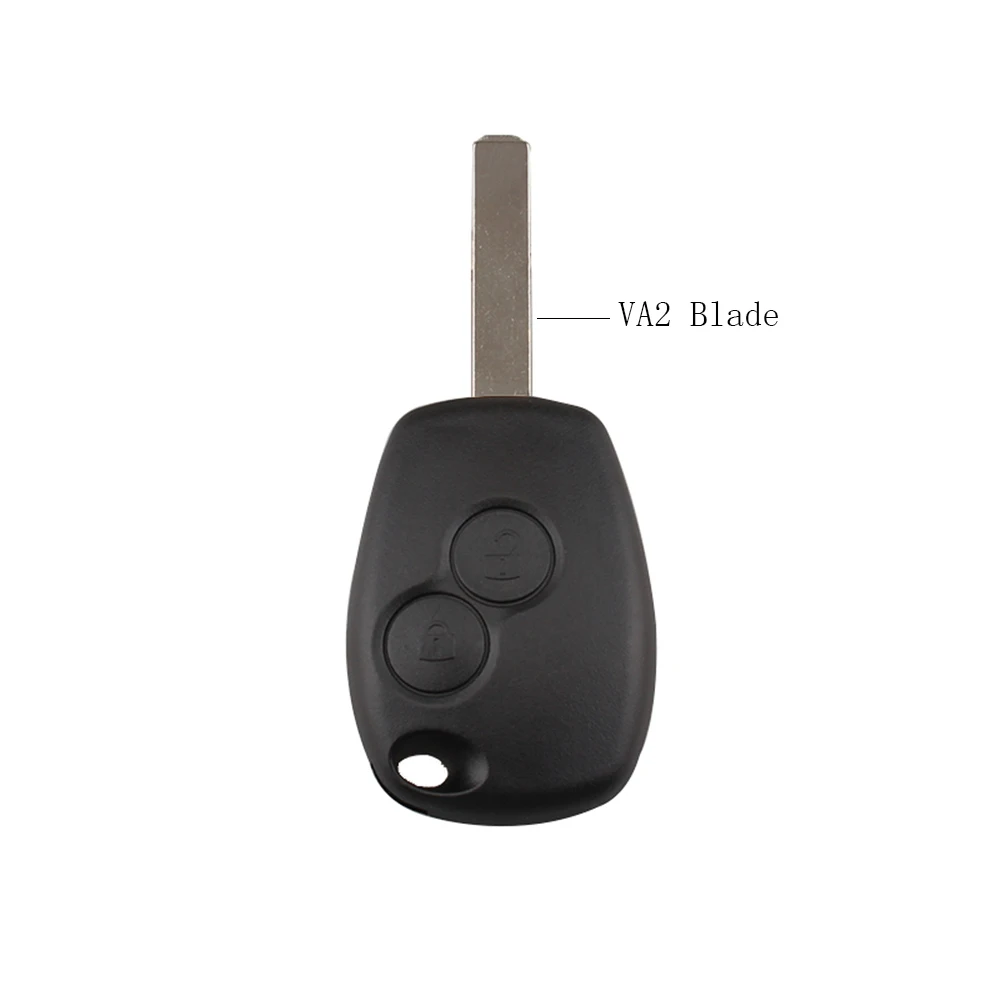 VA2 Blade 2 кнопки дистанционного ключа автомобиля оболочки для Renault Duster Logan Clio Fluence Замена ключа чехол Fob NE73/VA2/VAC102 лезвие дополнительно - Количество кнопок: VA2 Blade