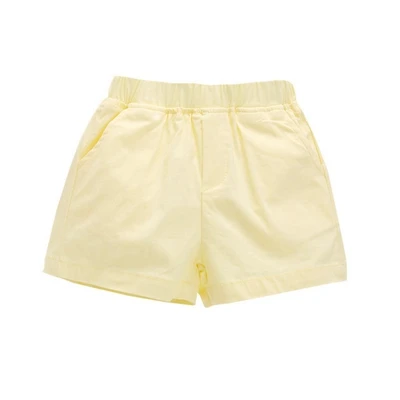 Style C Yellow Шорты для девочек летние детские шорты для детей, Короткие штаны с героями мультфильмов популярные брюки с тремя точками повседневные пляжные шорты - Цвет: Style C Yellow
