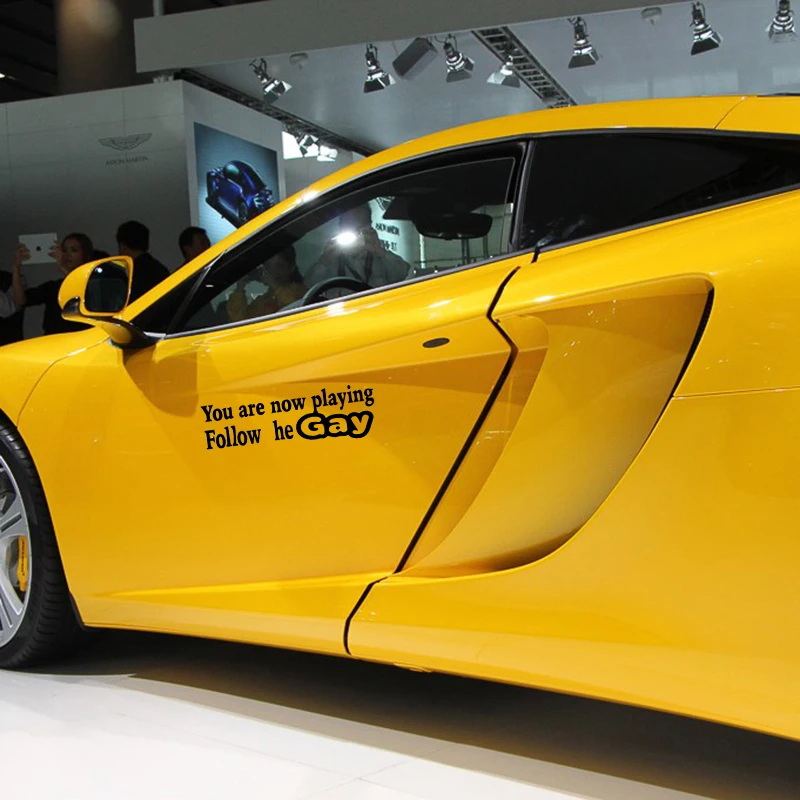 Наклейка на бампер для гомосексуалистов забавная наклейка машину пейнтбола|funny