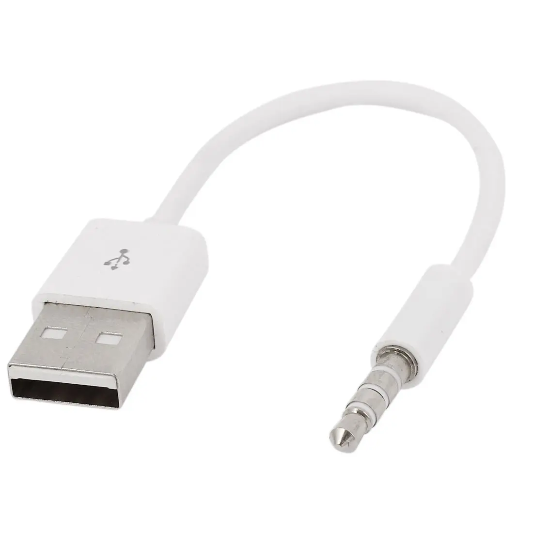 Лучшие предложения штекер 3 5 мм аудио разъем AUX кабель для зарядки USB 2 0 15 см белый |