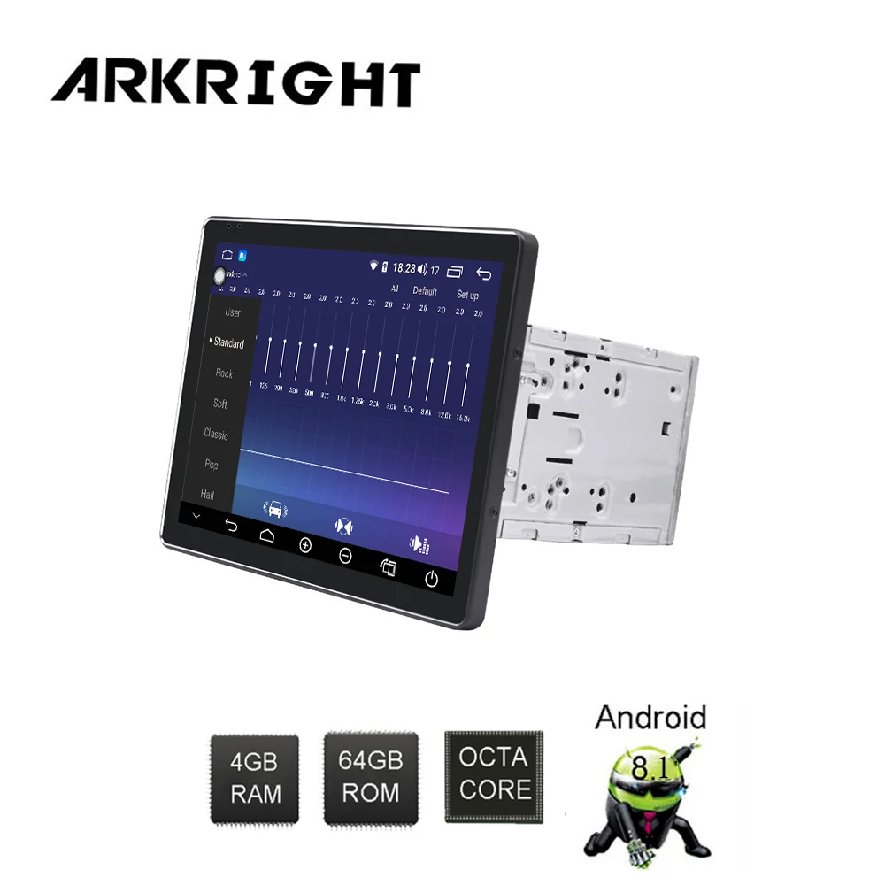Автомагнитола ARKRIGHT 9 7 дюйма 2DIN 4 + 64 ГБ Android 8 1 встроенное радио стерео 4G
