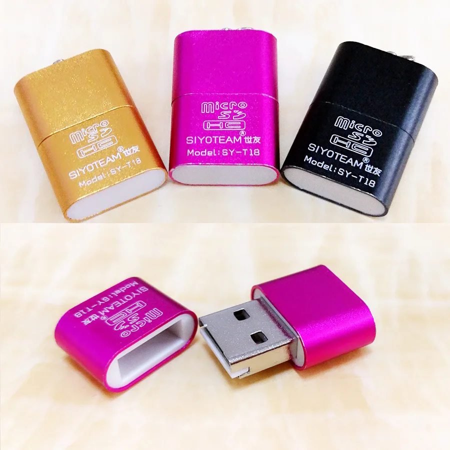 Portable Mini USB 2.0 Micro SD TF Memory Card Reader Adapter Flash Drive SD Flash Memory Wholesale