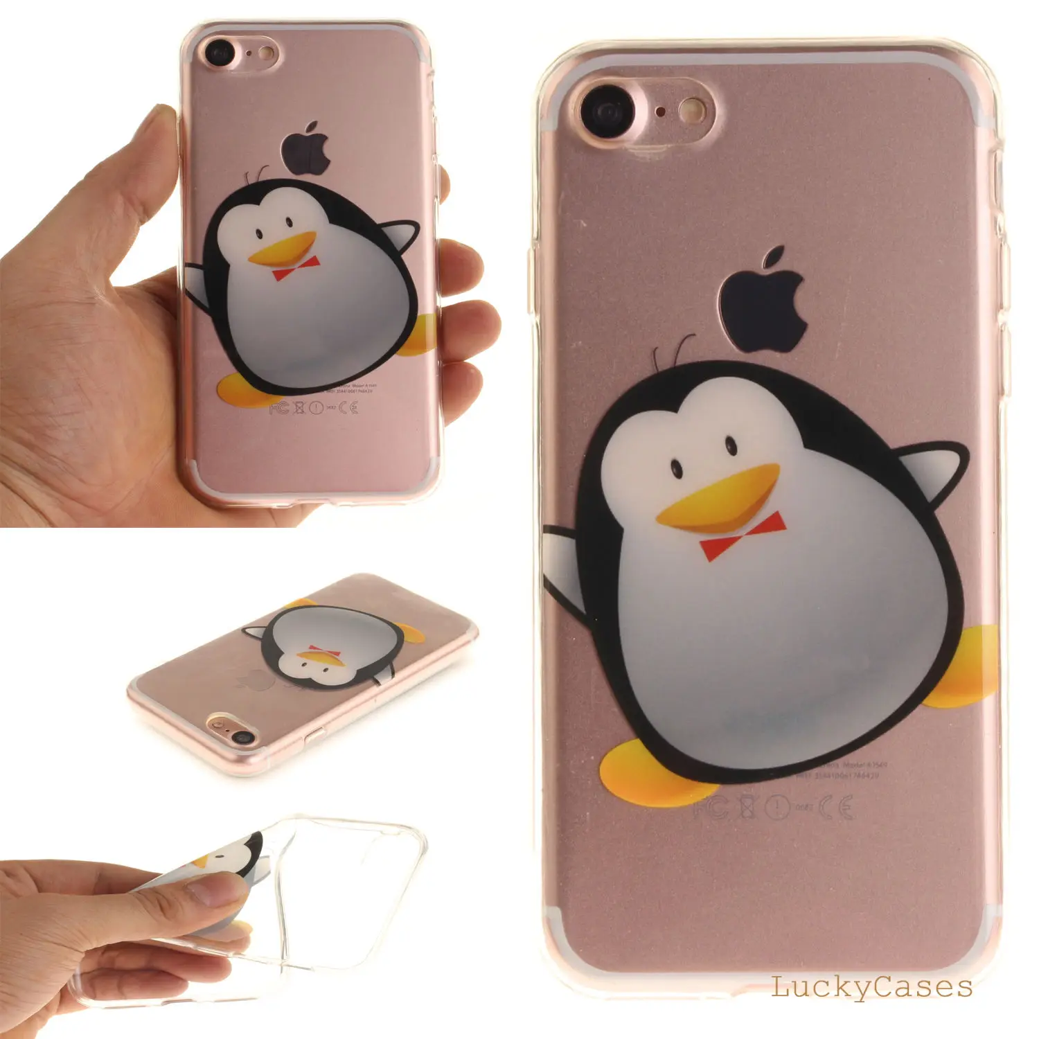 Чехол из ТПУ с цветочным принтом для девочек Loves Penguins Apple iPhone 7 чехол телефона Fundas