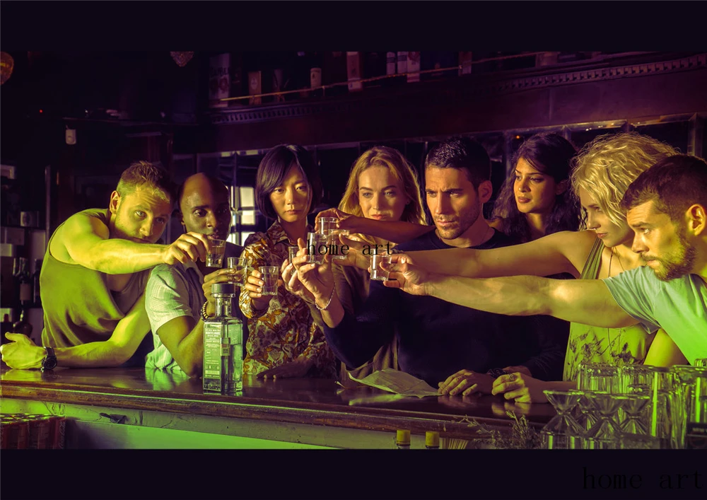 Плакат Sense 8 наклейки на стену с прозрачным изображением украшение для дома