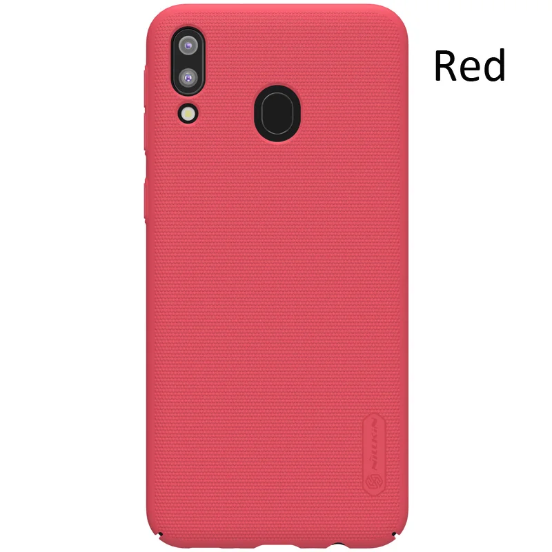 Red Шероховатый чехол Nillkin чехол для samsung Galaxy M20 A30 A50 M30 M10 A70 A10 A60 A40 A20 A20e твердый пластиковый чехол на заднюю панель - Цвет: Red