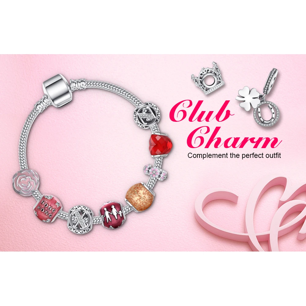 

JewelryPalace Leaf Clover 925 Sterling Silver Beads Charms Silver 925 Original For Bracelet Silver 925 original Jewelry Making