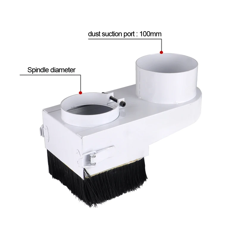 cnc Dust Collector Cover Brush 65/70/75/80/85/100mm Diameter For CNC Spindle Motor Milling Machine Router Tools | Инструменты