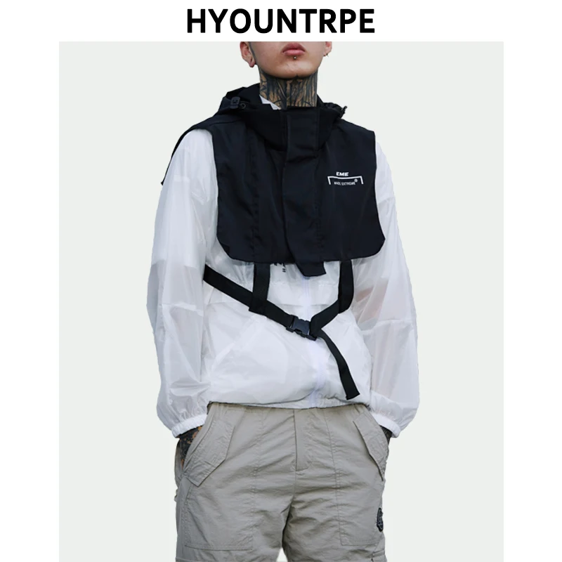 Мода Хип хоп безрукавки мужские карго с капюшоном жилет военная куртка 2019 новая