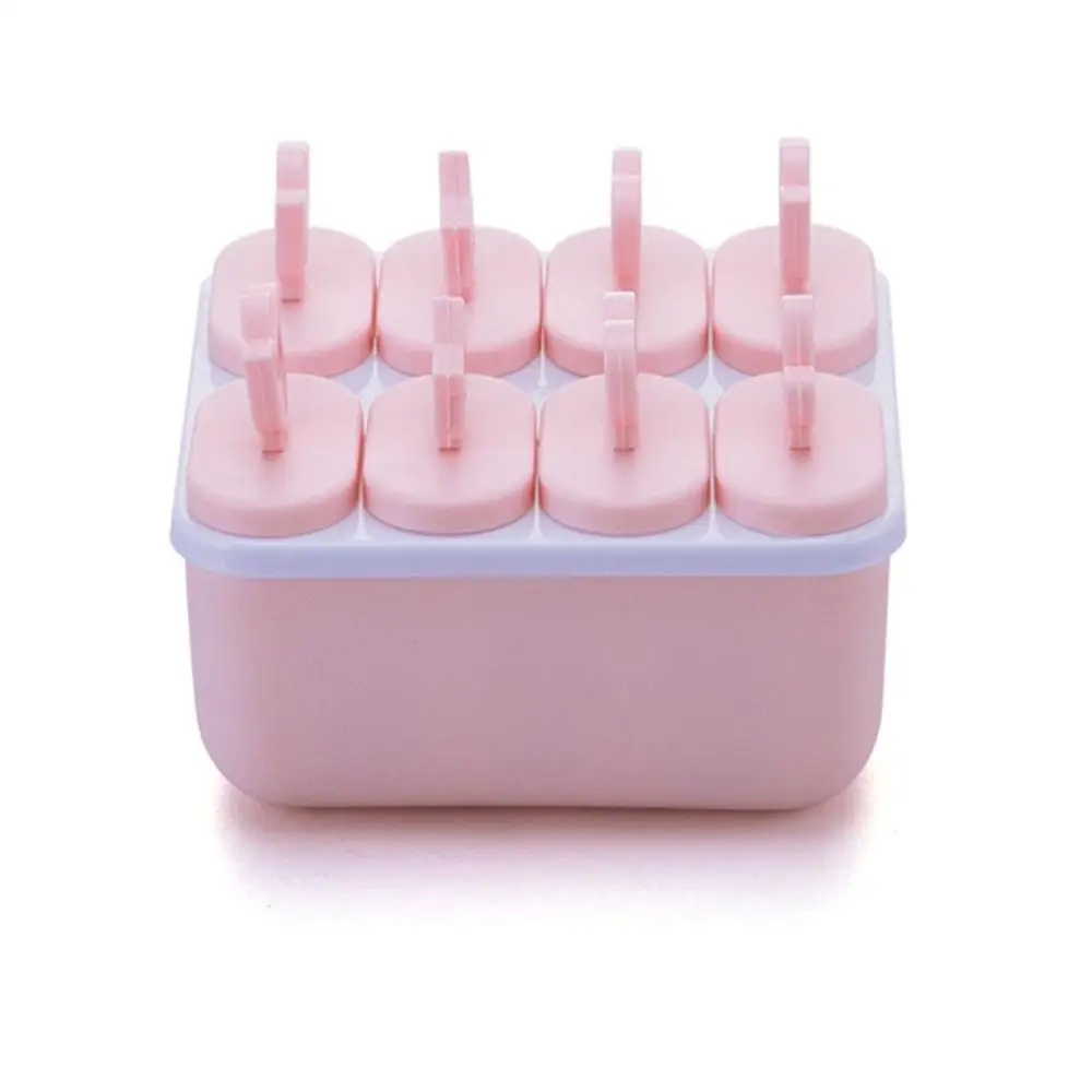 square pink Meijuner мороженое сэндвич-Производитель DIY креативная форма для Фруктового мороженого на палочке летняя форма для льда милый мультфильм PP экологическая форма Kitche - Цвет: square pink
