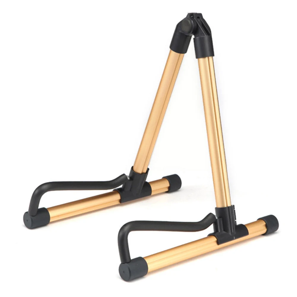 Складной гитары стенд Алюминий сплав портативный струнные легкий держатель