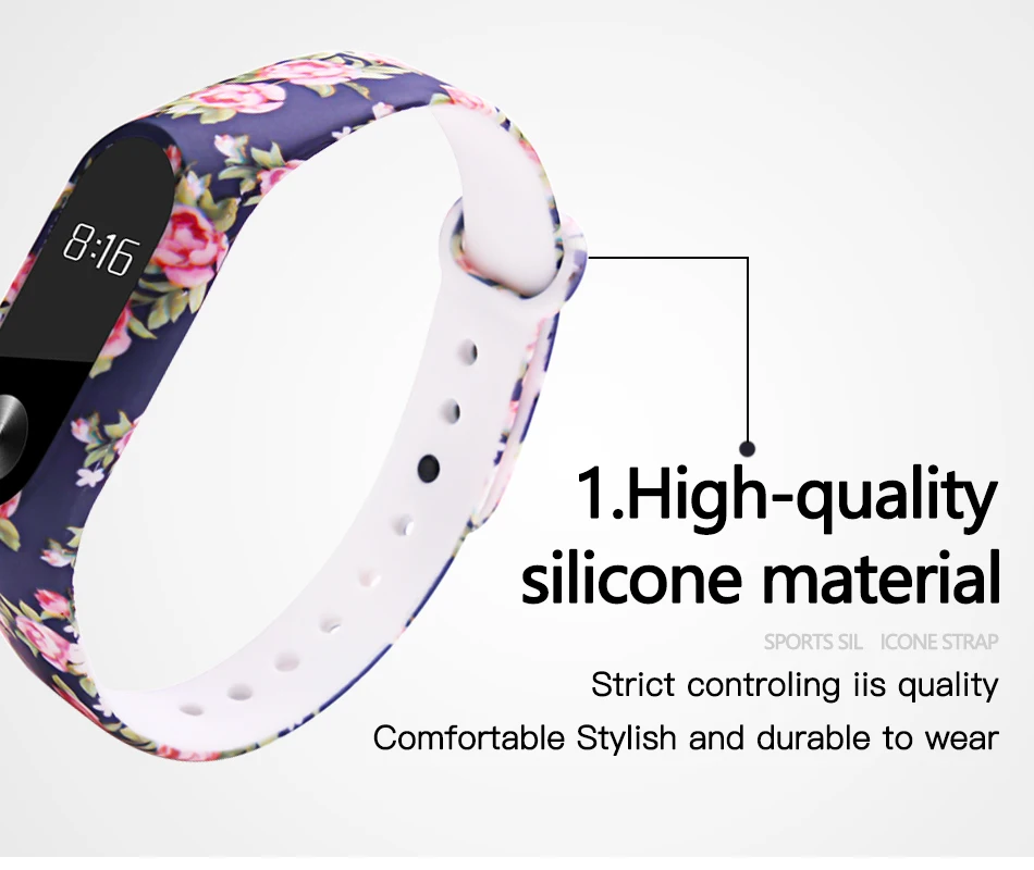 BOORUI Miband 2 аксессуары mi band 2 ремешок цветной специальный силиконовый ремешок для Xiaomi Mi Band 2 смарт-браслеты Smartband
