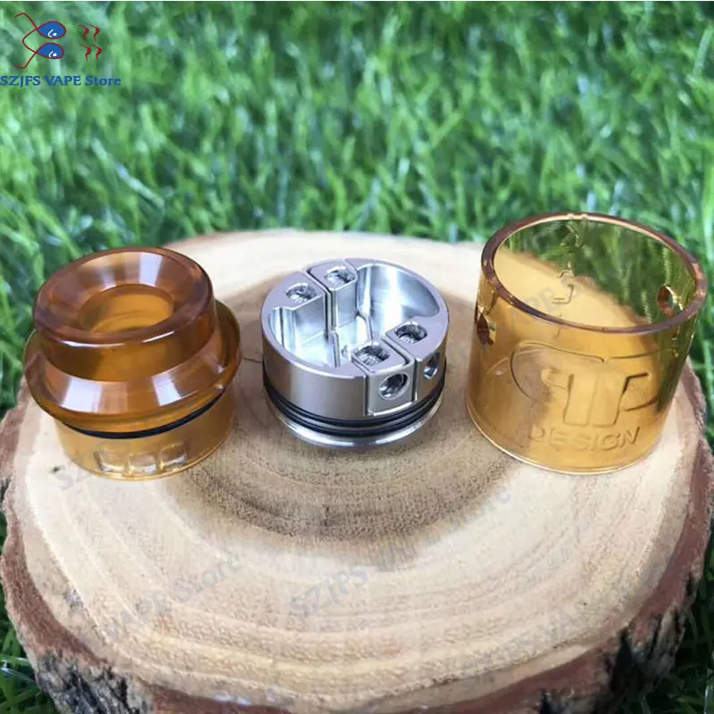 

QP KALI RDA Fatality RDA Atomizer Drip Oil DIY 25mm 316 stainless steel and PC pei vape vaporizer vs Apocalypse GEN 25 RDA