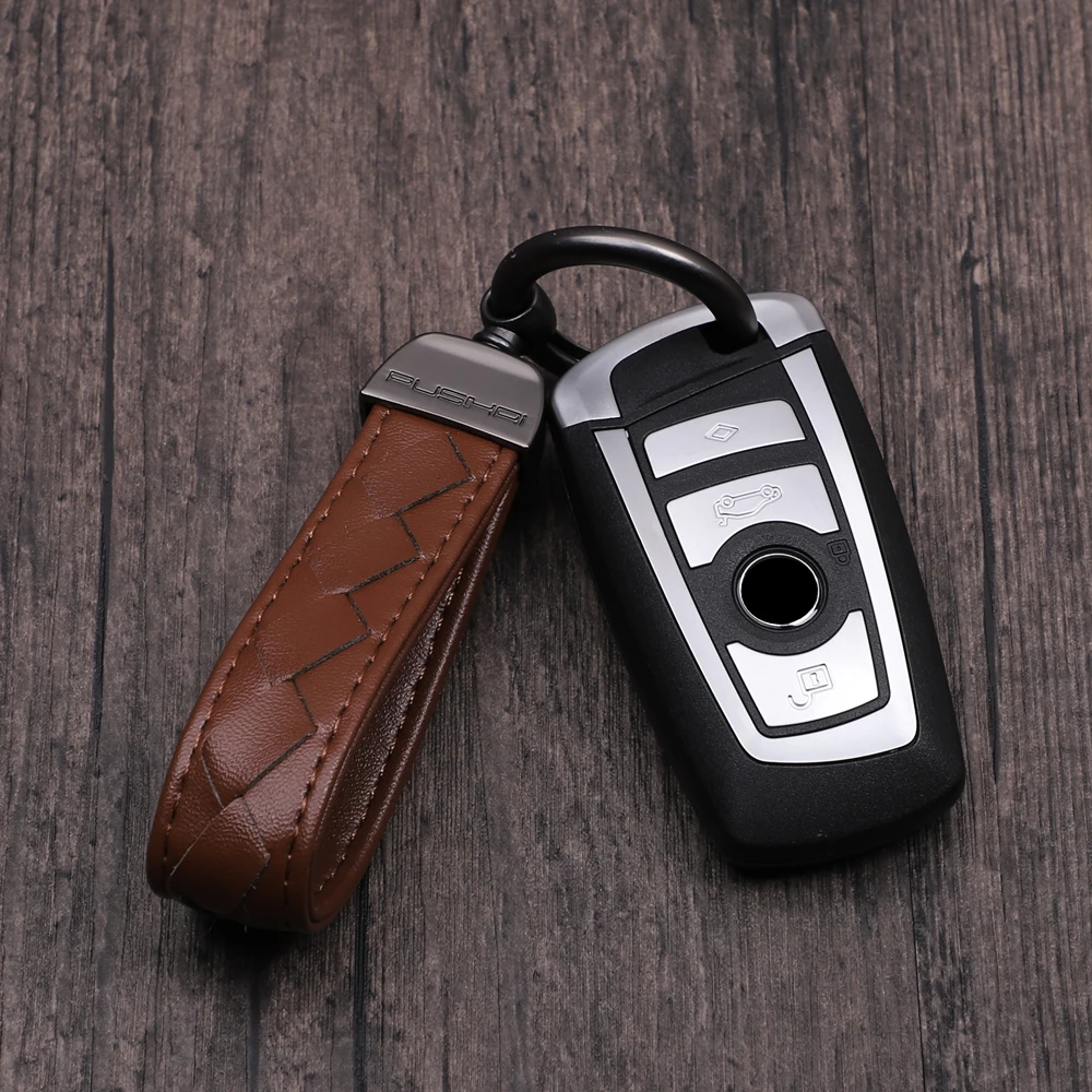 Модный металлический и кожаный брелок для автомобиля Mercedes Benz BMW AUDI FORD HONDA MAZDA VW