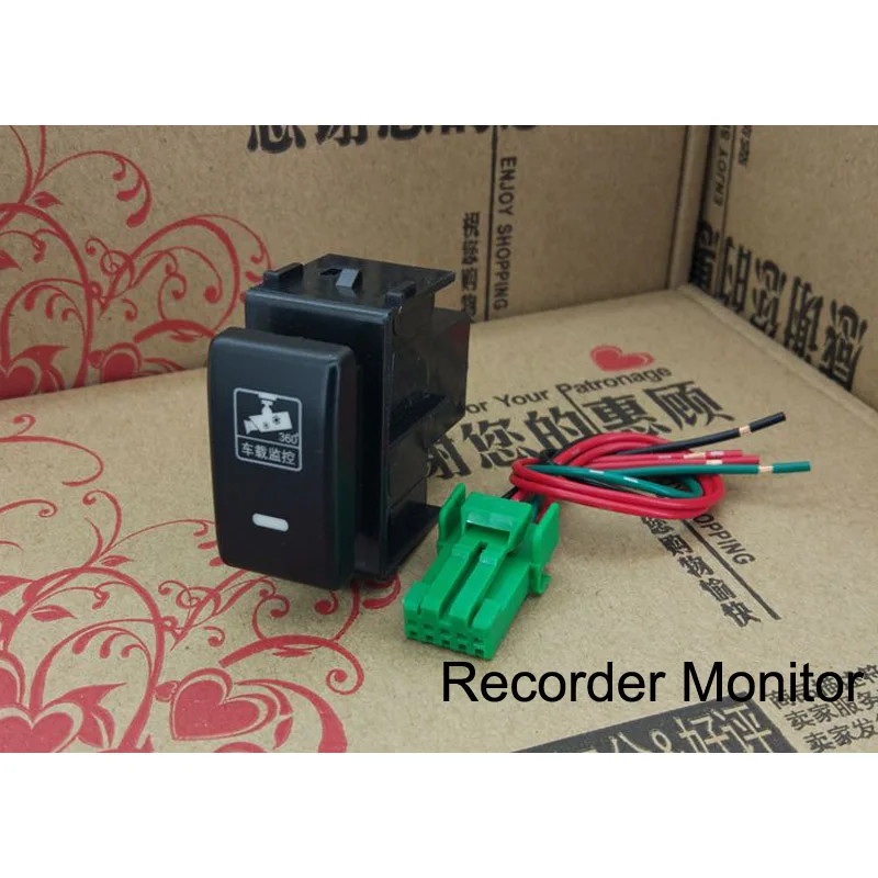 Monitor Светодиодный светильник для тумана, радар, датчик парковки, камера, регистратор, монитор, вентилятор багажника, кнопка переключения багажника с проводом для Nissan Tiida - Цвет: Monitor