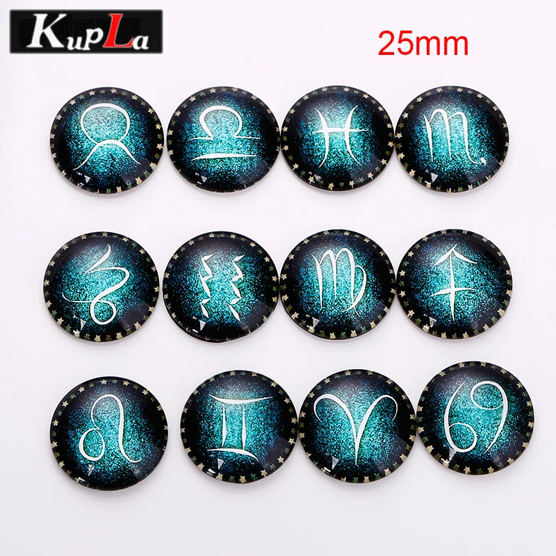 Стеклянный круглый Кабошоны с созвездием кабошоны настройки сделай сам