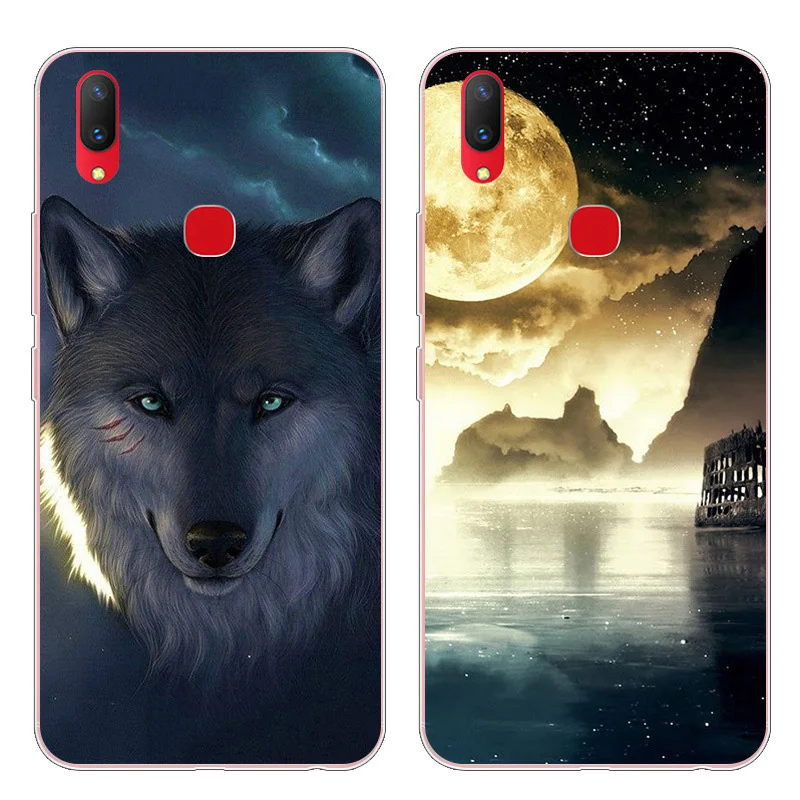 Чехол для телефона Vivo Y95 Capa Cover night view противоударный мягкий ТПУ чехол задней
