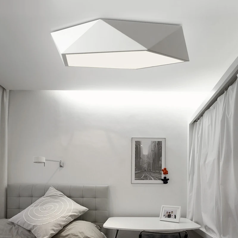 Люстра потолочная черная/белая 5 см светодиодная|bedroom fixtures|led bedroom light fixturesbedroom lighting