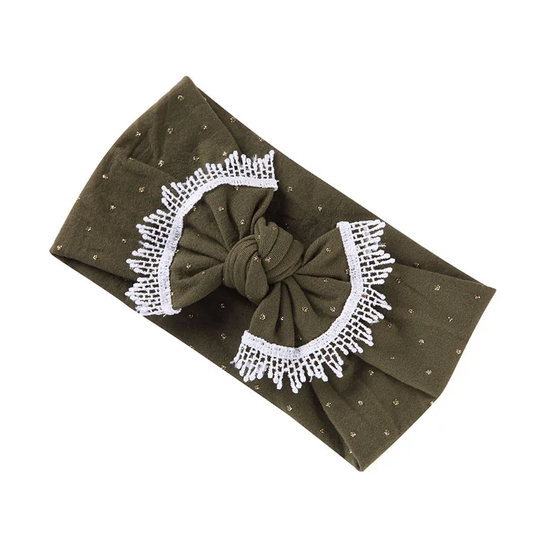 Cute Baby Kids Girls Big Bow Tie Headwear Tassel Ball Solid Color Head Wrap Bowknot Headband Stretch Cloth Hair Accessories Gift | Детская