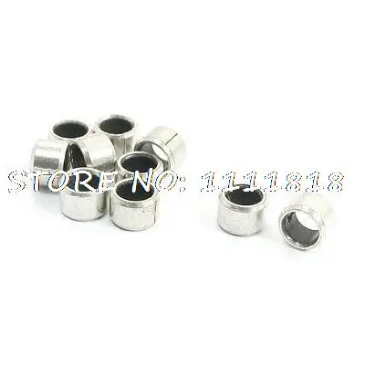 

Silver Tone Plain Oilless Bearing Bushings Sleeves 5mm x 7mm x 5mm 10 Pcs