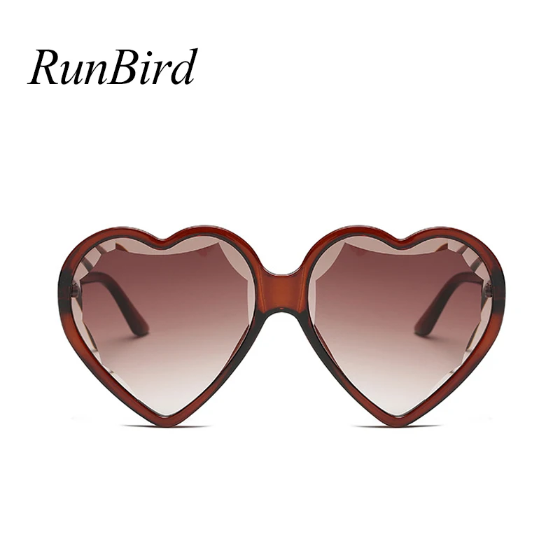 Женские солнцезащитные очки RunBird Love Heart брендовые дизайнерские в форме сердца