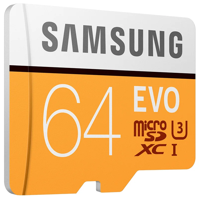 Новый продукт 100% первоначально карта памяти Samsung EVO 64 Гб U3 Class10 Micro SD 32 GB microSD UHS I TF