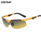 Очки ночного видения CS0009 мужские, поляризованные солнцезащитные очки для вождения автомобиля, антибликовые алюминиевые очки, 2019