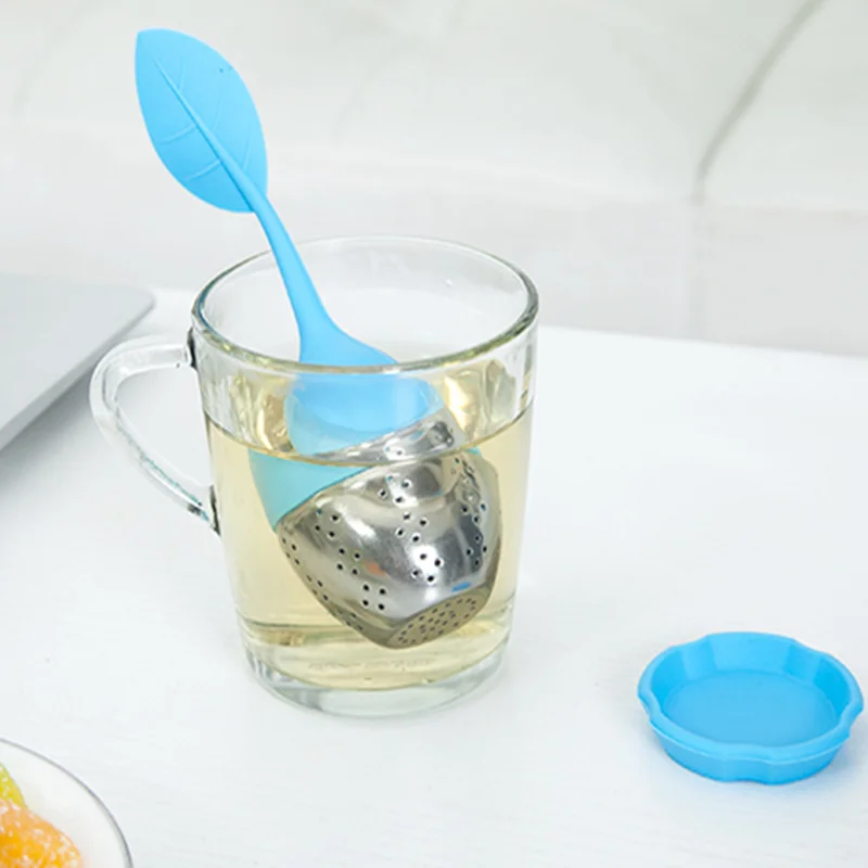 Лидер продаж ситечко для листьев чая из силикона и нержавеющей стали