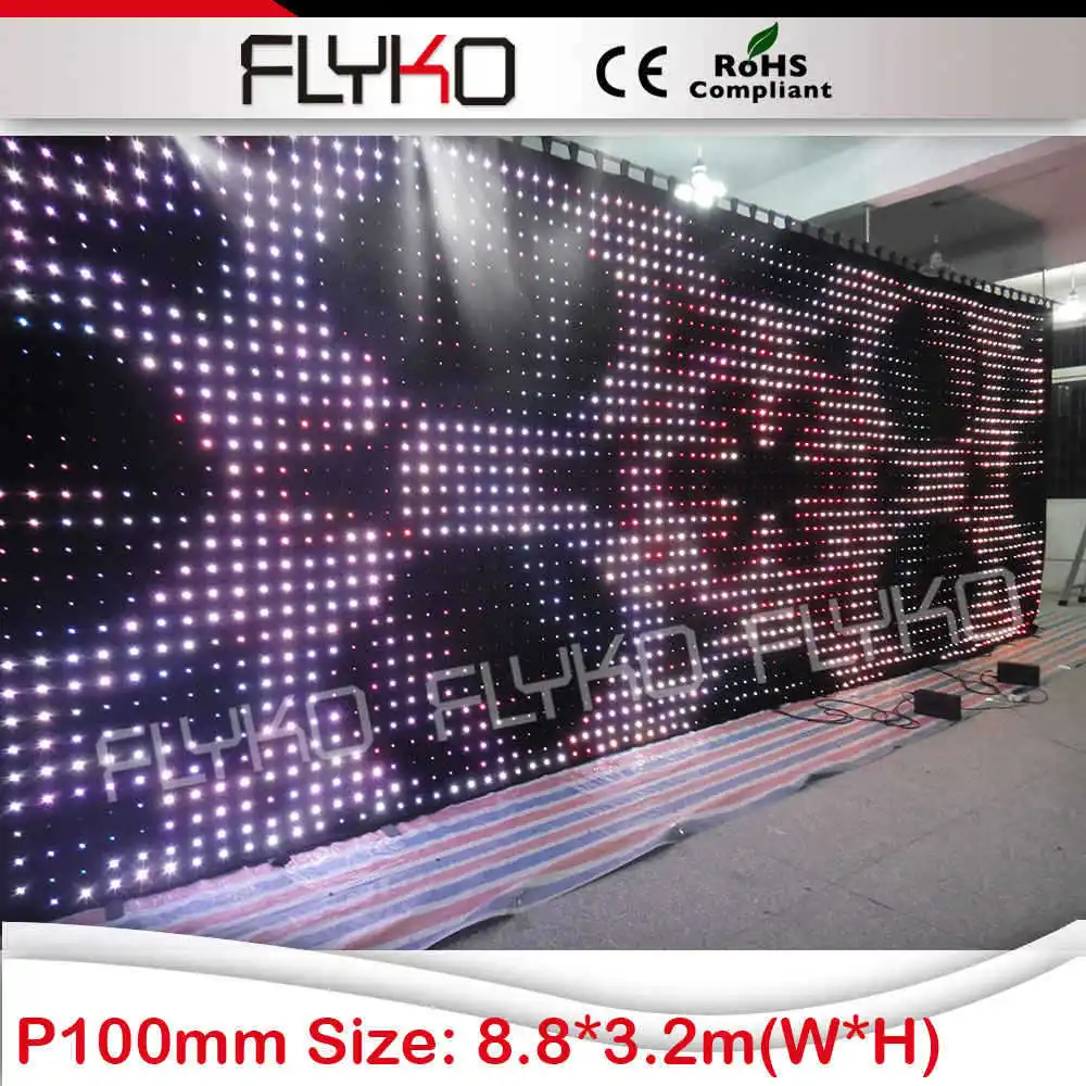Alibaba express IC чипы компьютерное управление rgb xxx видео светодиодный экран|led curtain