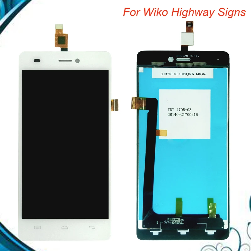 Высокое качество для Wiko Highway Signs LCD и сенсорный экран в сборе Запасные части
