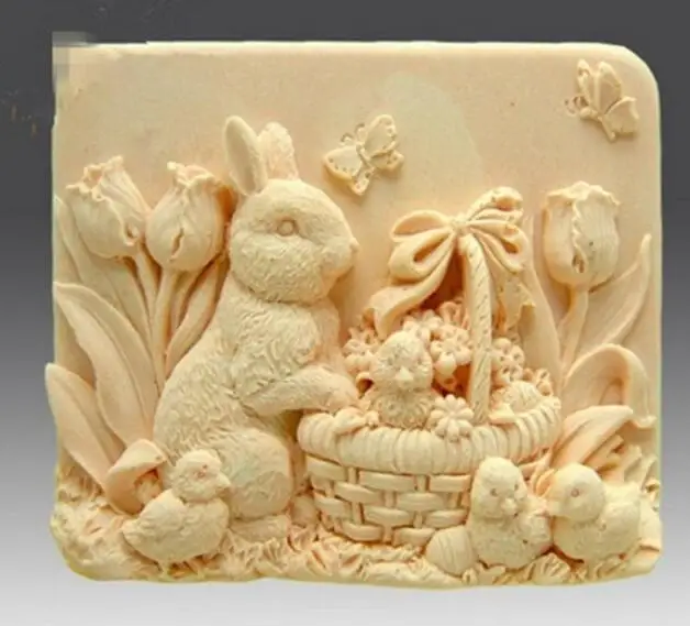 

Силиконовая форма в виде пасхального кролика, форма для мыла ручной работы, для шоколада, помадки, торта, форма для выпечки молд, инструменты «сделай сам»