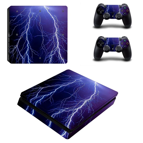 Красивый Космос планета Стиль кожи Стикеры чехол для Playstation 4 Slim PS4 тонкий консоль наклейки+ наклейки 2 контроллеры - Цвет: YSP4S0078