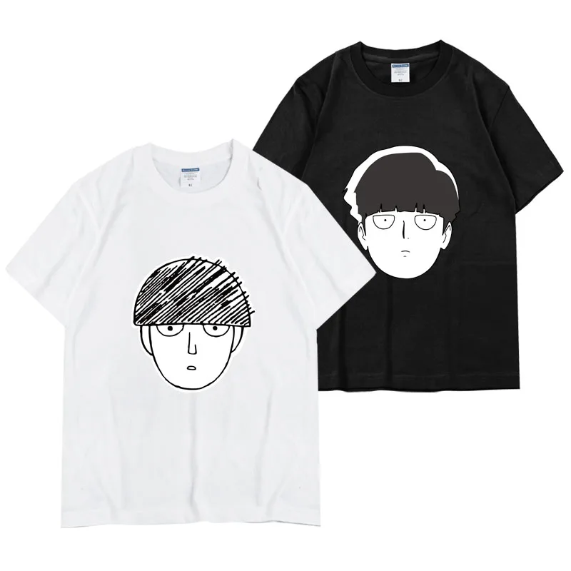 100% хлопок Mob Psycho 100 Косплей Shigeo Kageyama футболка Ritsu kun с короткими рукавами Летние