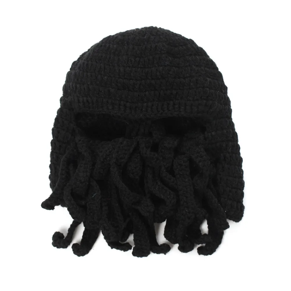 Забавные Животные Cthulu бороды шляпы осьминога вязаные шапки щупальца шапочки