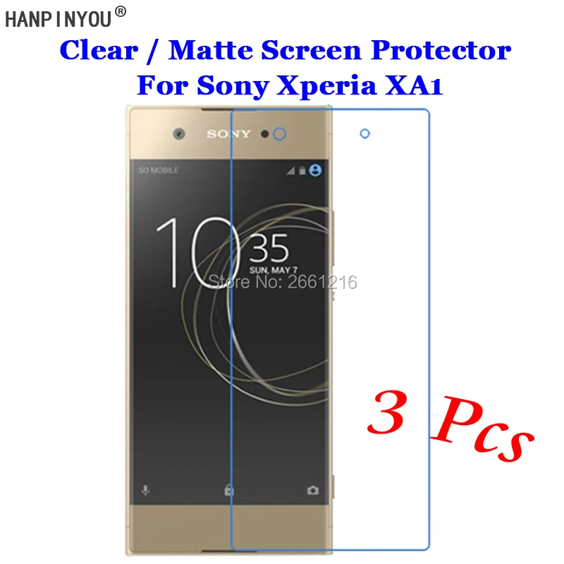 3 шт./лот для Sony Xperia XA1/Dual 5 0 дюймов HD Clear/Антибликовая матовая Передняя защитная