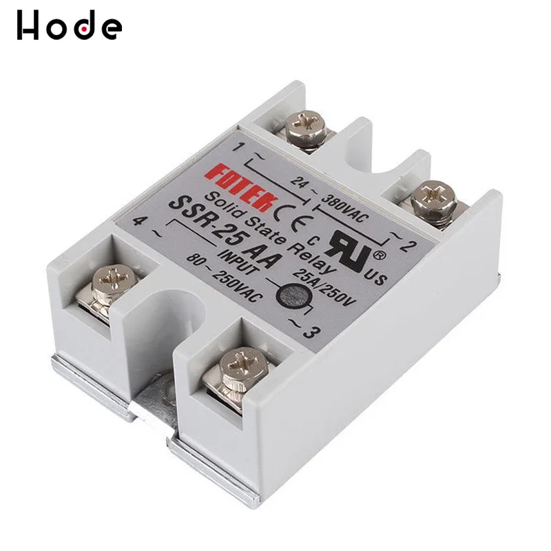 Твердотельное реле SSR 25AA 25A 40A AC Control Relay 80 250VAC TO 24 380VAC 40AA|Реле| |