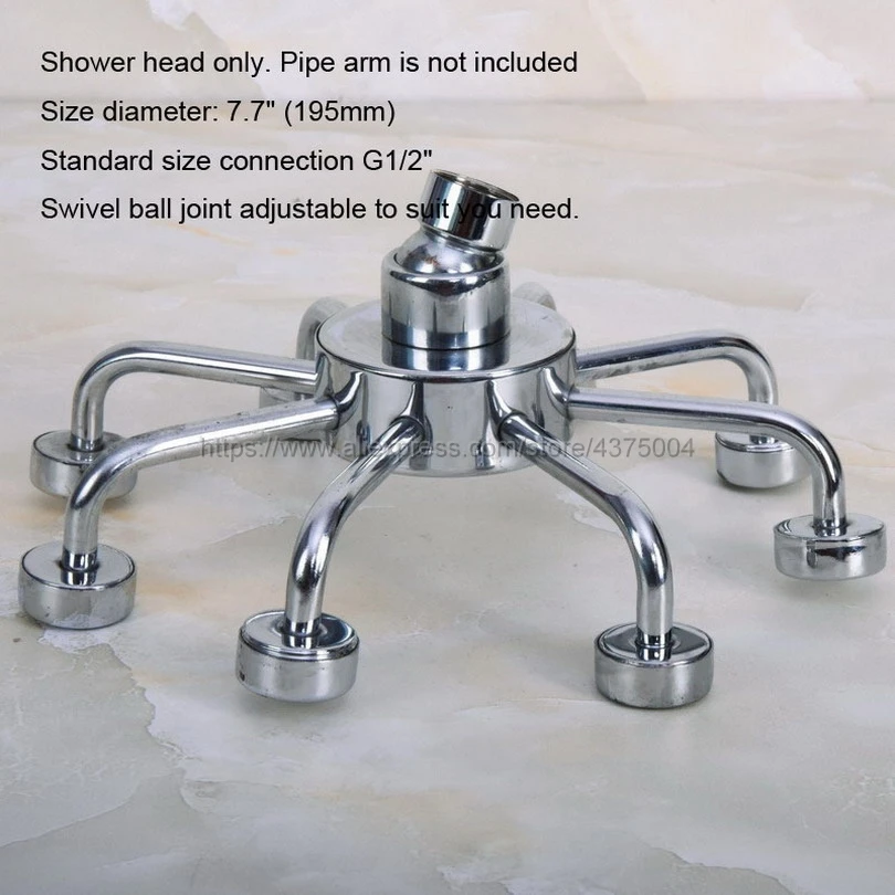 Chrome Modern Style Rain Shower Head Brass Bathroom Accessaraies Nsh205 | Обустройство дома