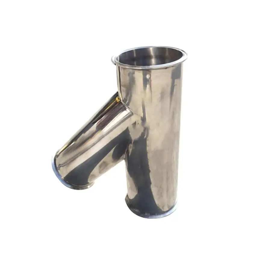 

57mm 2.25" Pipe OD 2.5" Tri Clamp Oblique Y Shaped 3 Way SUS 304 Stainless Sanitary Fitting Spliter Homebrew Beer Wine