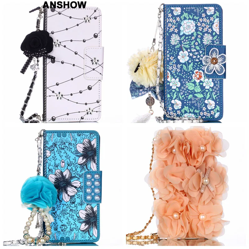 Для iPhone 11 XR XS MAX X 8 7 6 Galaxy S10 S10e Plus Note 10 9 S9 3D перламутровый кожаный чехол кошелек