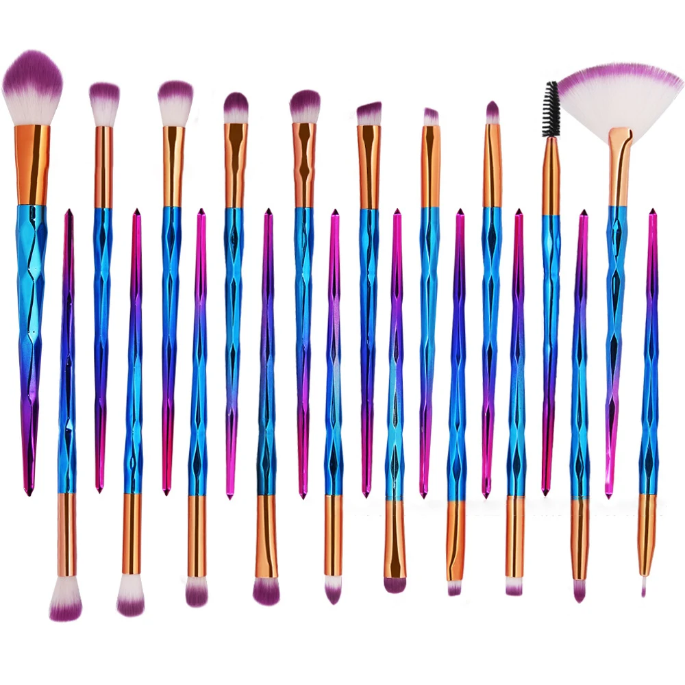 20 Pcs diamond handle eye makeup brush brushes make up set MA2003 | Красота и здоровье